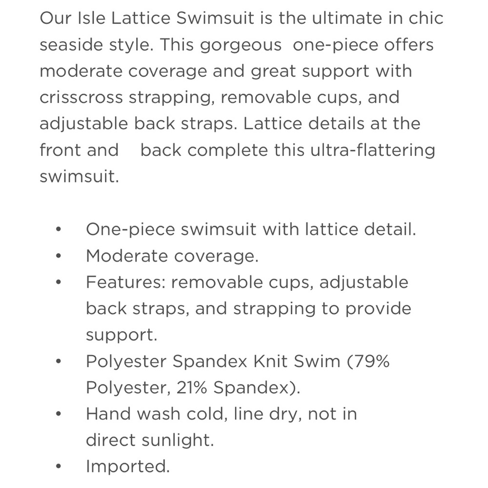 Lilly Pulitzer Isle Lattice One-Piece Swimsuit - Picture 10 of 16
